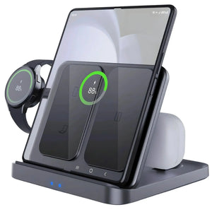 Foldable 3-in-1 Wireless Dock