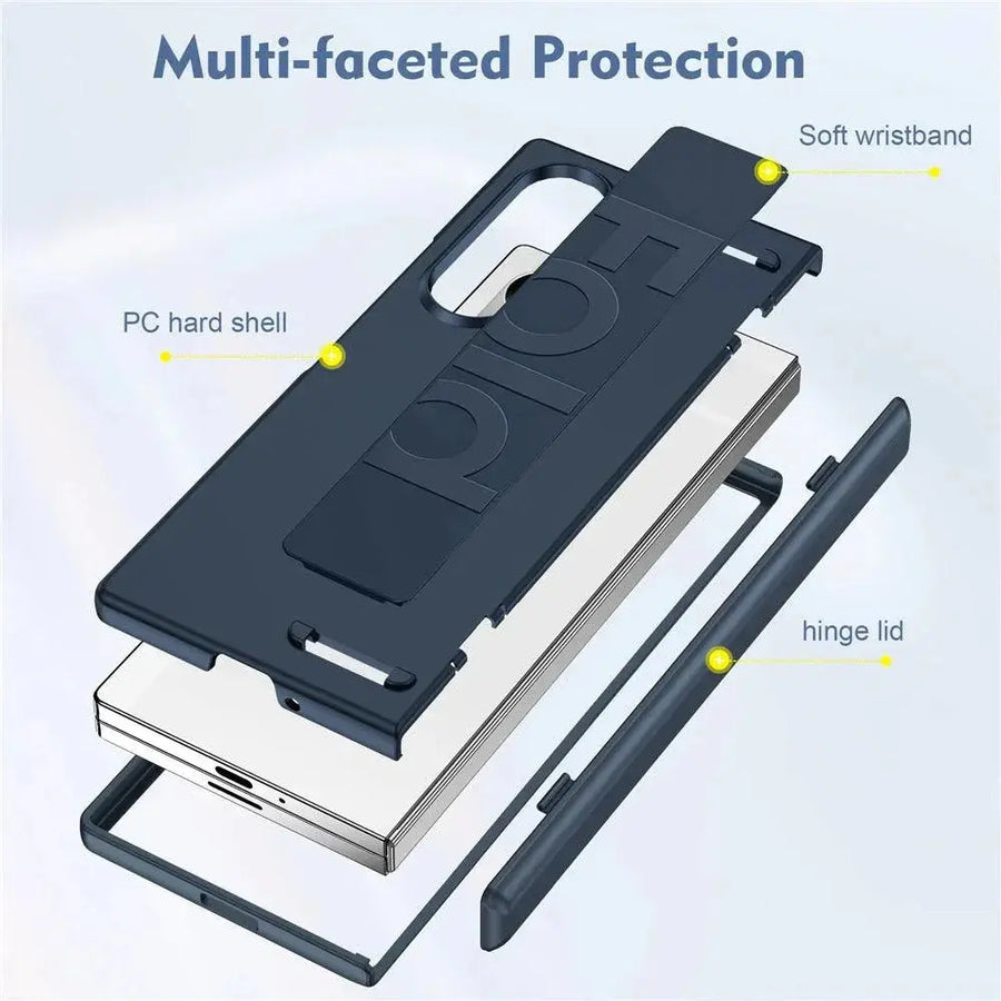 Z Fold Wrist Strap Case Elastic Silicone