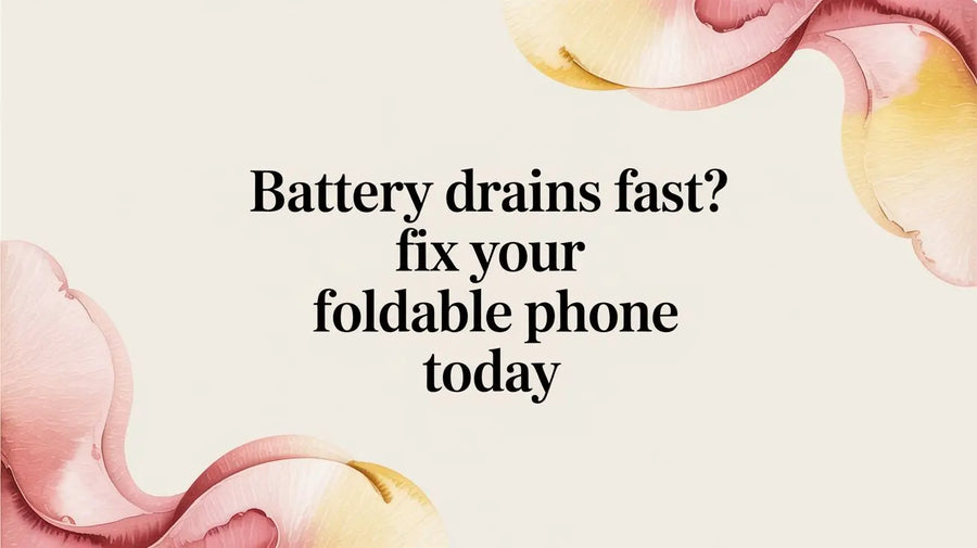 Battery Drains Fast? Fix Your Foldable Phone Today