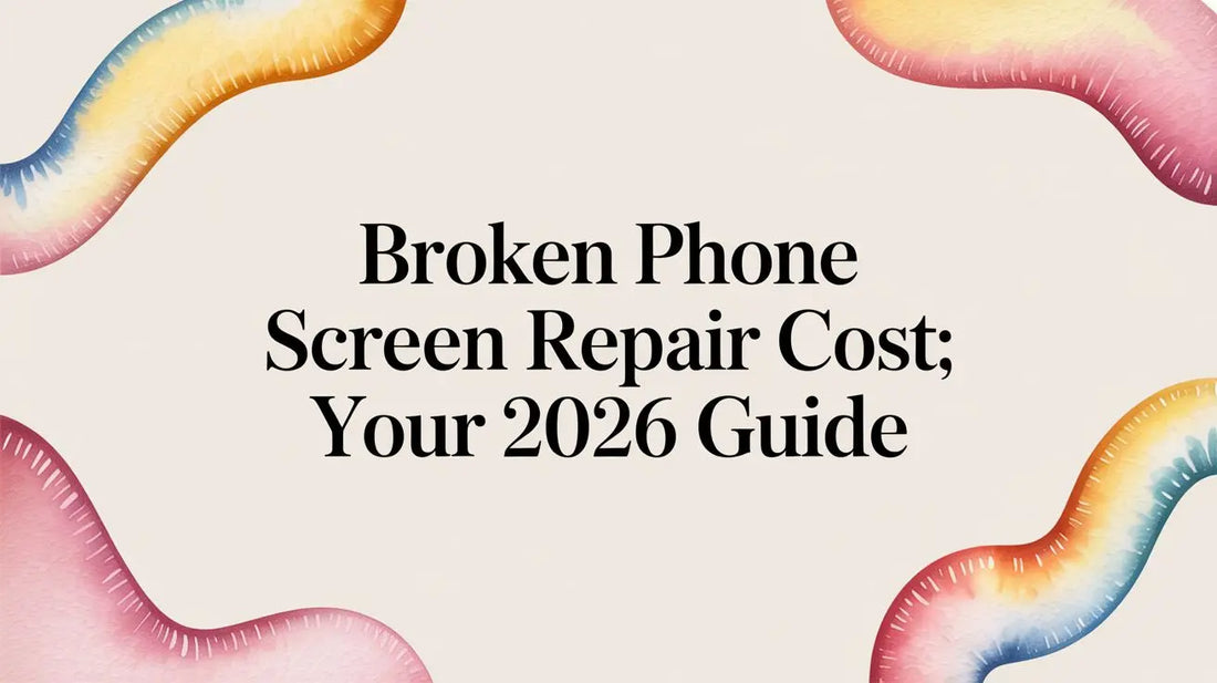 Broken Phone Screen Repair Cost: Your 2026 Guide — FoldifyCase