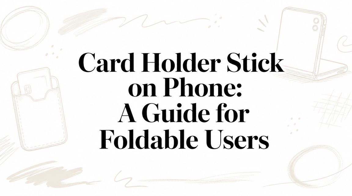 Card Holder Stick on Phone: A Guide for Foldable Users