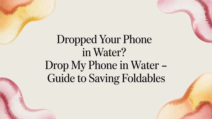 Dropped Your Phone in Water? drop my phone in water - Guide to Saving Foldables