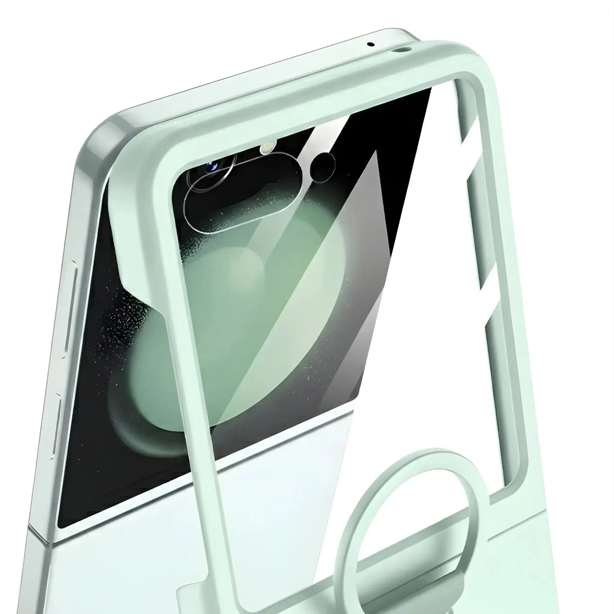Z Flip Silicone Ring Holder Case