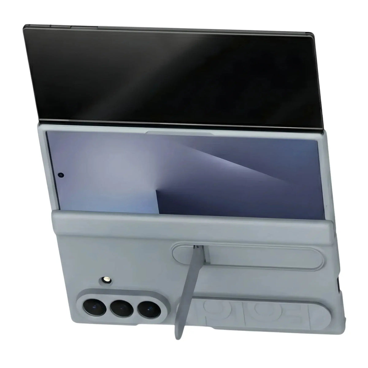 Axis T1 Galaxy Z TriFold case unfolded with kickstand