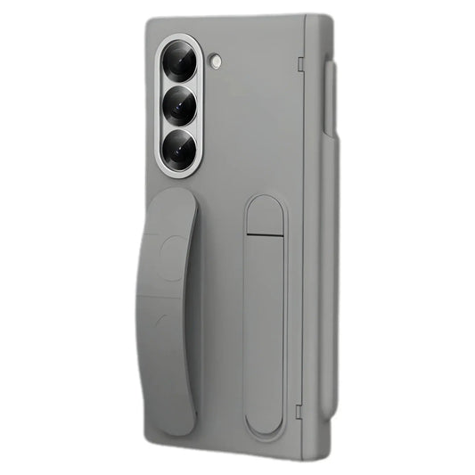 Axis P1 Galaxy Z Fold leather case rear camera cutout