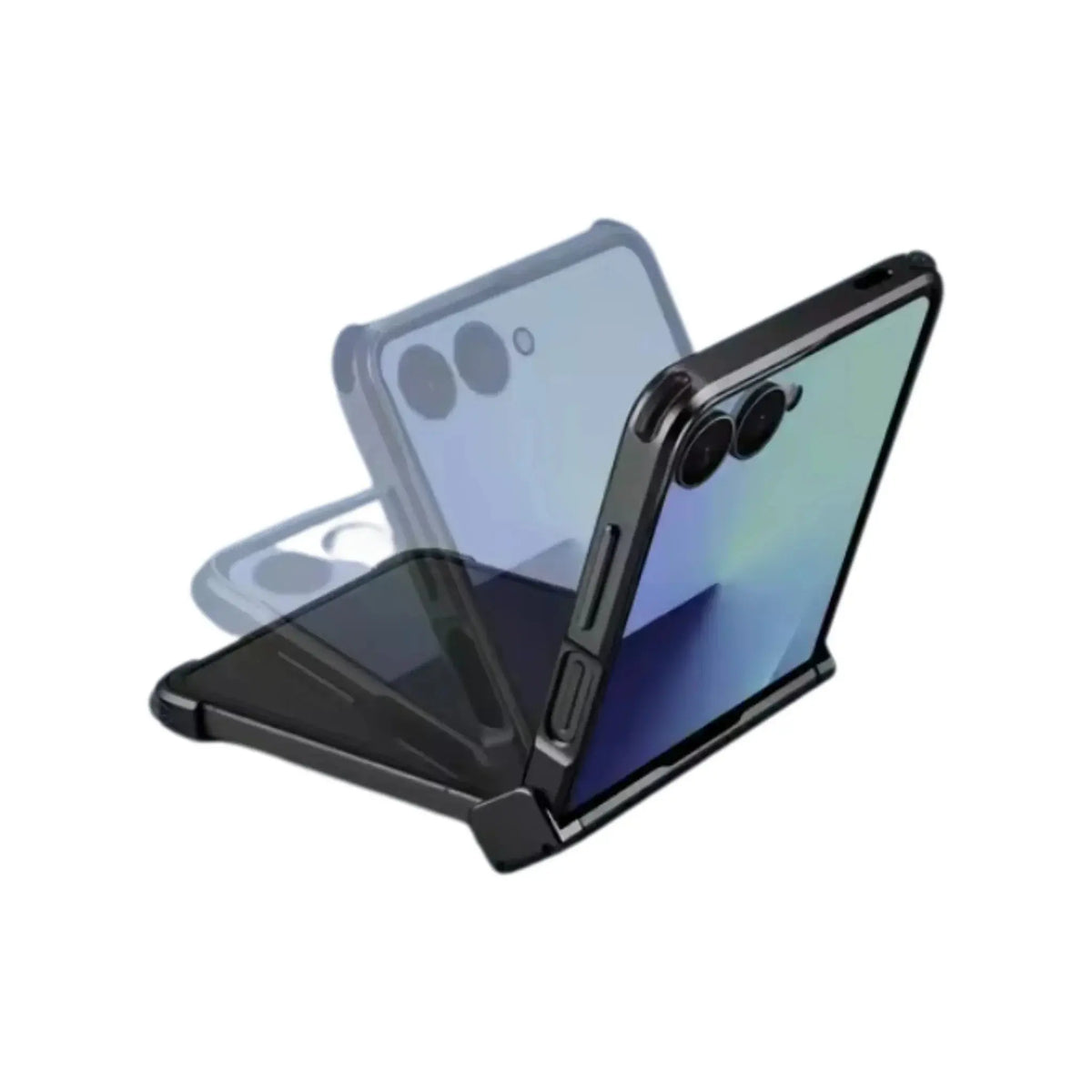 Z Flip Metal Ring Stand Case