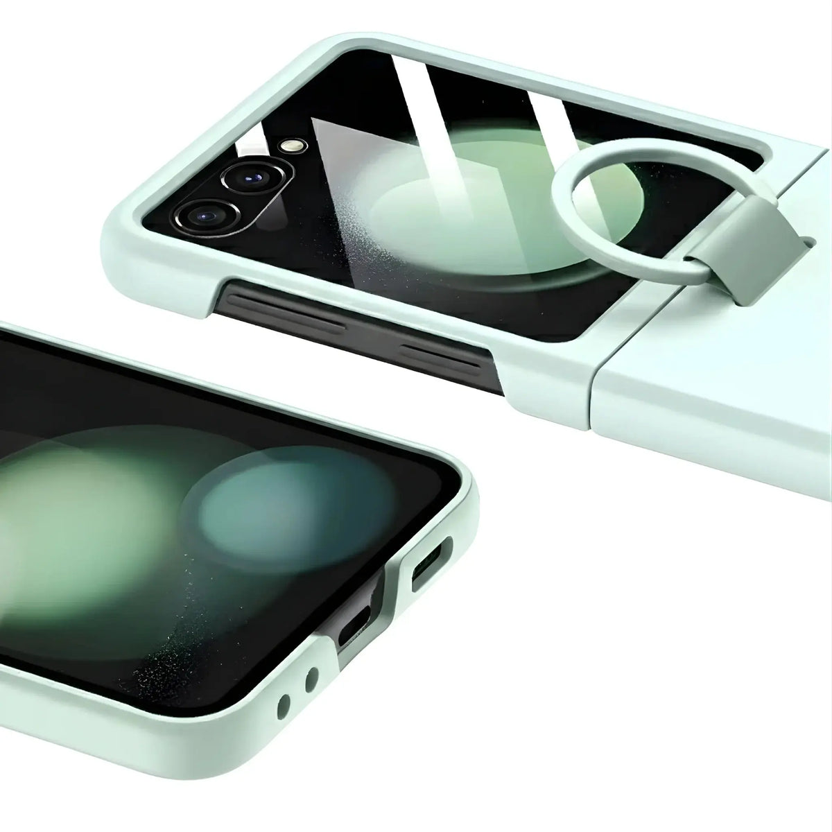 Z Flip Silicone Ring Holder Case