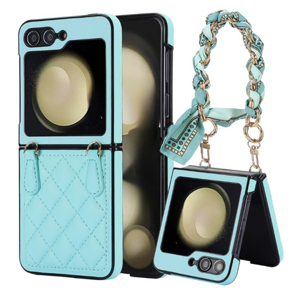 Fashion Crossbody Leather Case For Samsung Galaxy Z Flip Series