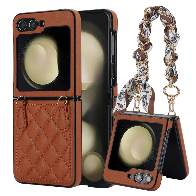 Fashion Crossbody Leather Case For Samsung Galaxy Z Flip Series