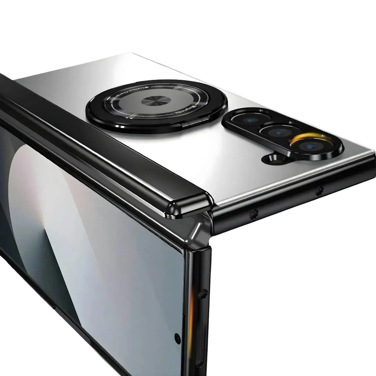 Z Fold Hinge Magnetic Rotation Case