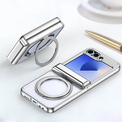 Luxury Plating Hinge 360°Magnetic Case For Samsung Galaxy Z Flip Series