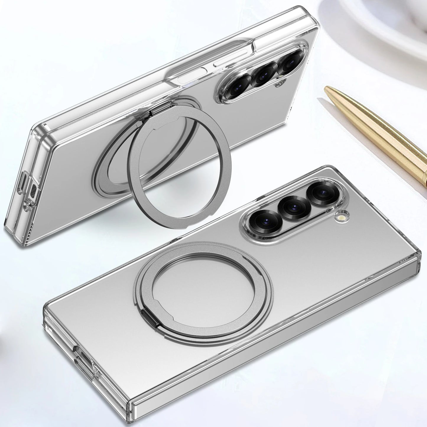 Transparent Magsafe Wireless Charging Case For Samsung Galaxy Z Fold 6