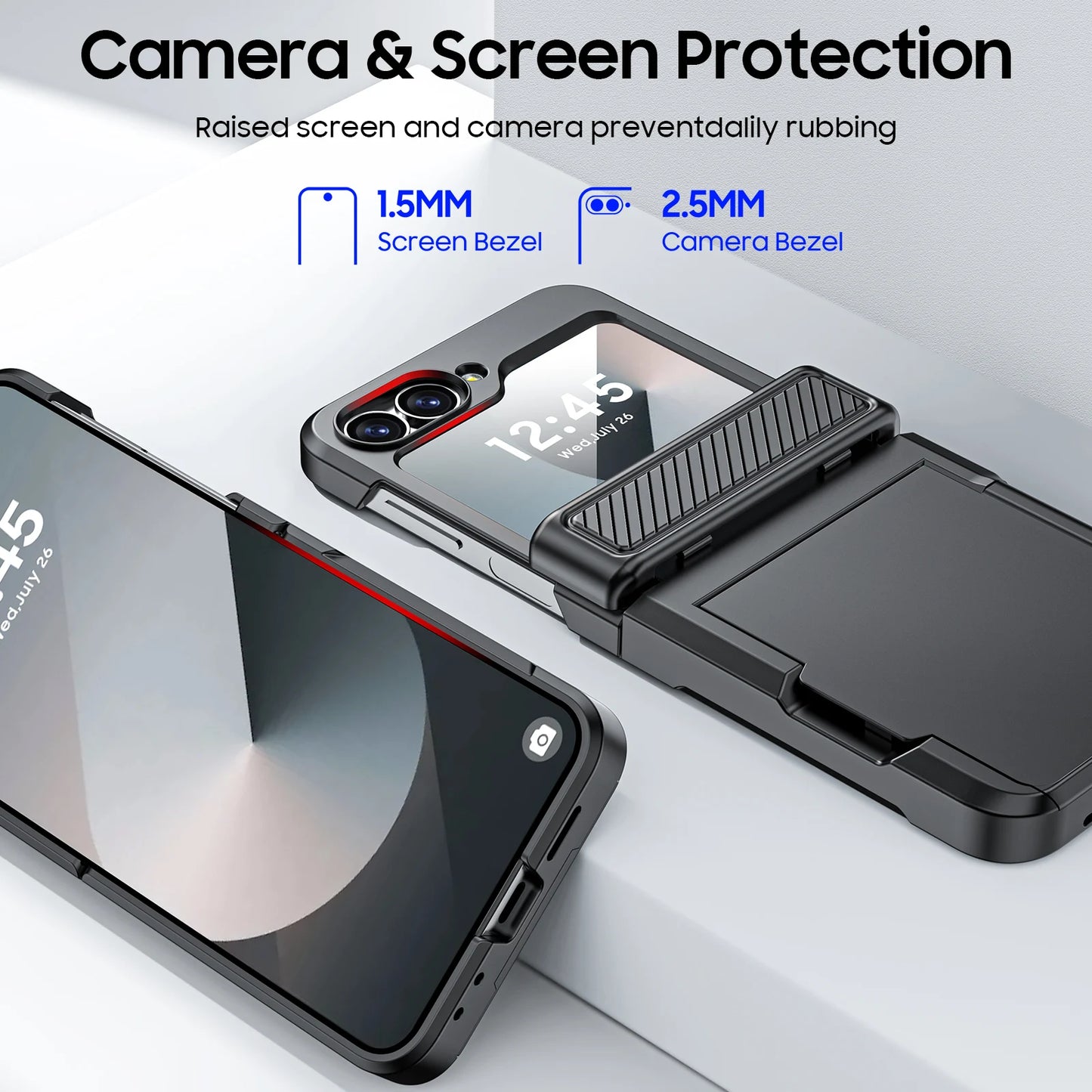 Built-In Screen Protector Shockproof Case For Samsung Galaxy Z Flip 6