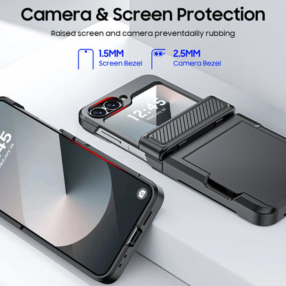 Built-In Screen Protector Shockproof Case For Samsung Galaxy Z Flip 6