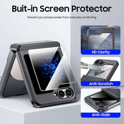 Built-In Screen Protector Shockproof Case For Samsung Galaxy Z Flip 6