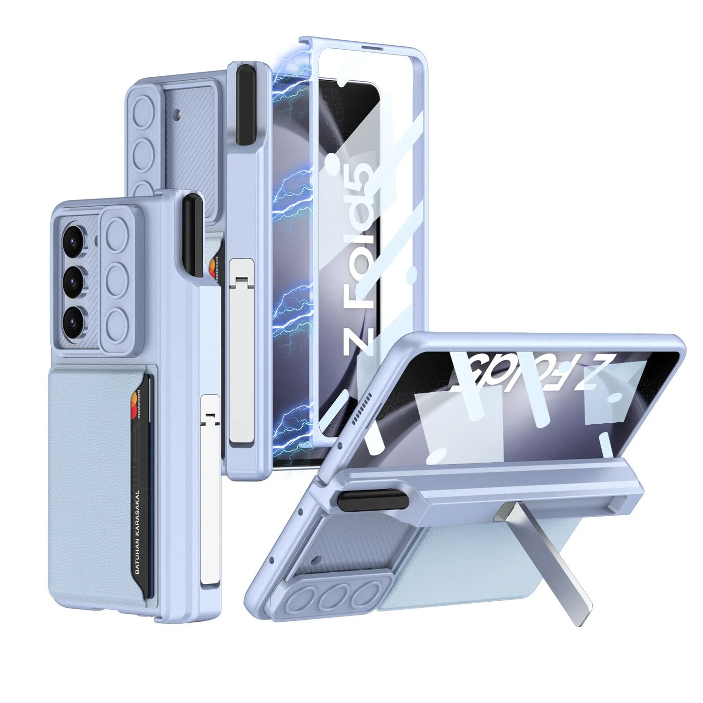 Sliding Card Holder Case for Samsung Galaxy Z Fold Series