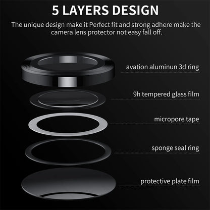 Metal Camera Lens Ring Cover For Samsung Z Fold Series