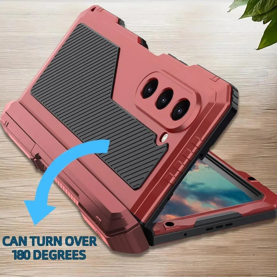 Heavy Duty Metal Phone Case For Samsung Galaxy Z Fold Series