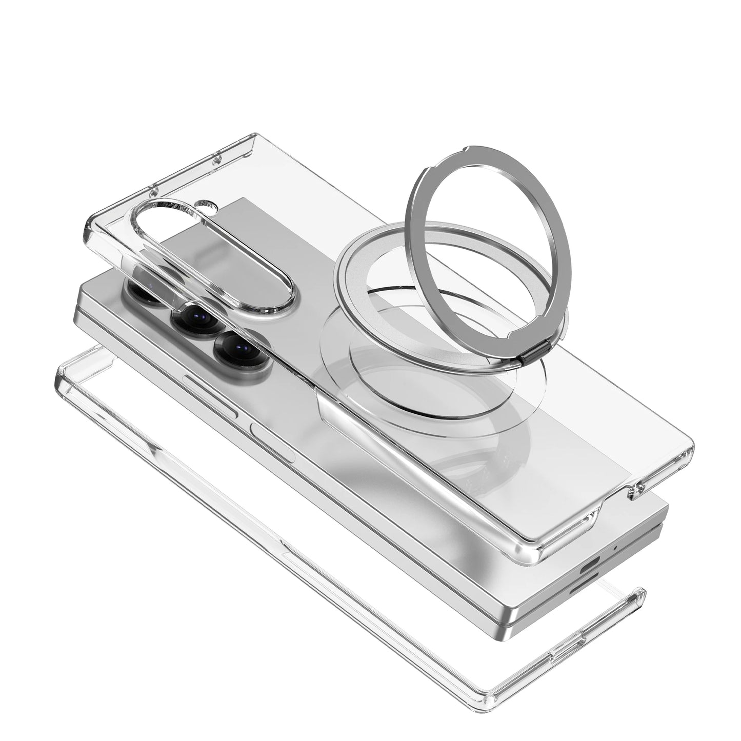 Transparent Magsafe Wireless Charging Case For Samsung Galaxy Z Fold 6