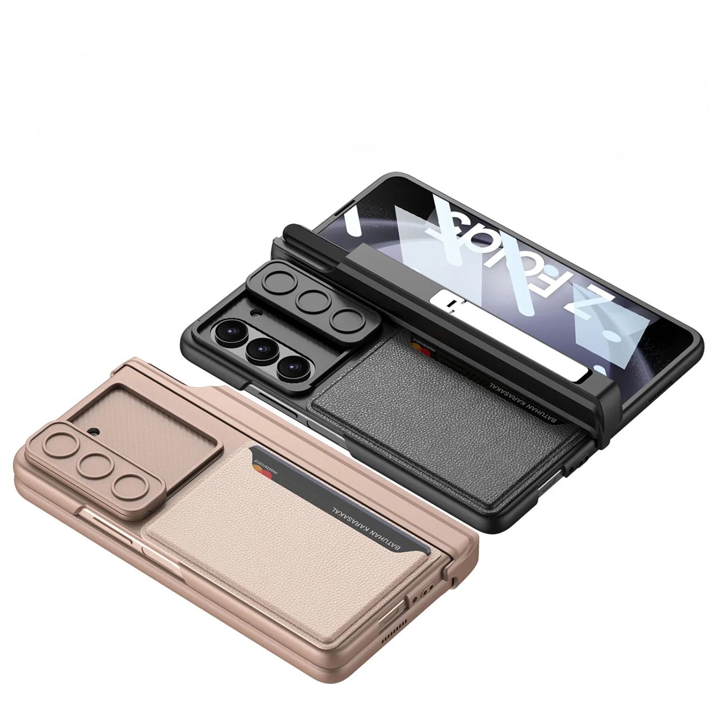 Sliding Card Holder Case for Samsung Galaxy Z Fold Series