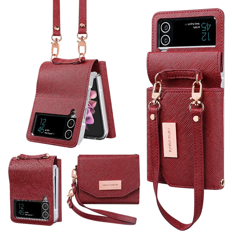 Lanyard Holster Card Case For Samsung Galaxy Z Flip Series