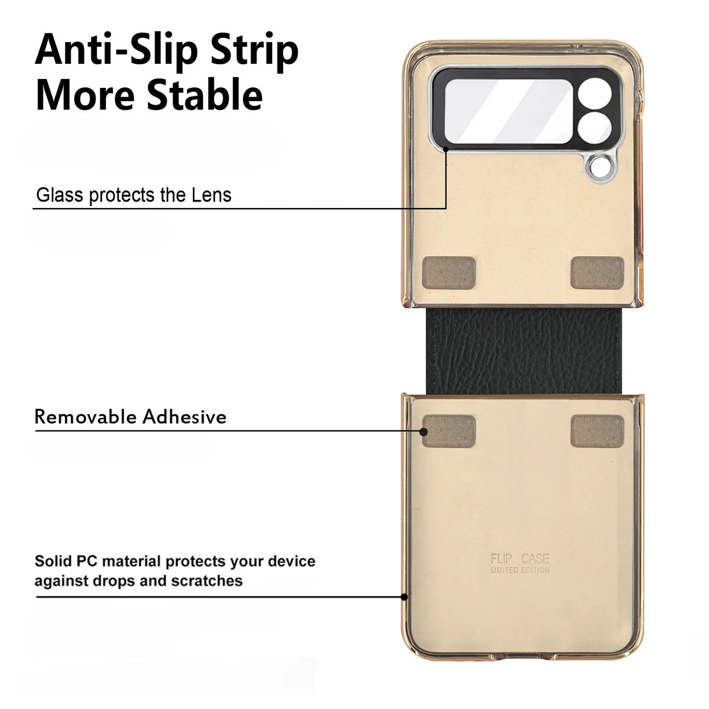 Leather Protective Case For Samsung Galaxy Z Flip Series