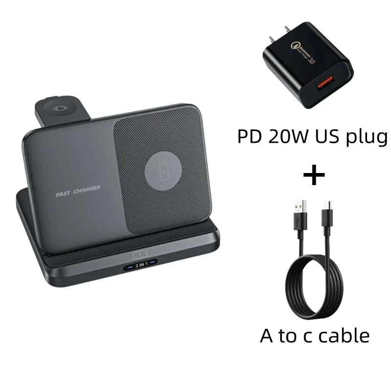 3 in 1 Wireless Charger Station For Samsung Galaxy Z Fold/Flip Series