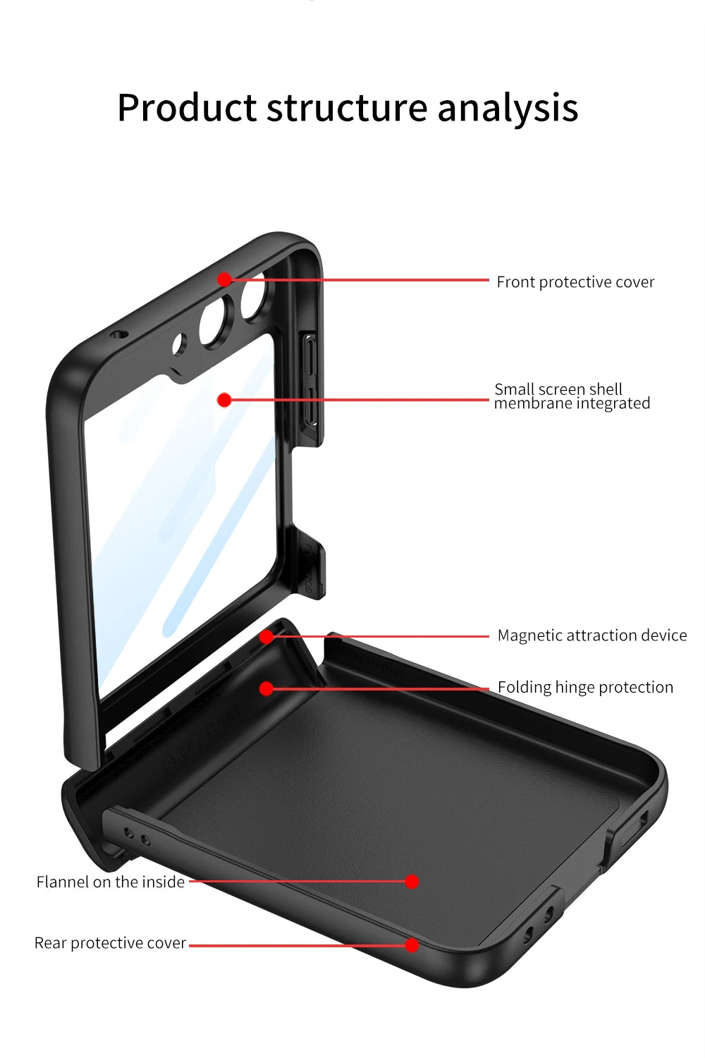 Magnetic Hinge Protection Outer Screen For Samsung Galaxy Z Flip Series