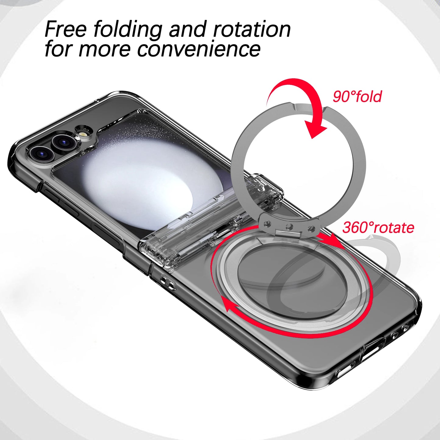 360° Rotating Magnetic Bracket Case For Samsung Galaxy Z Flip Series