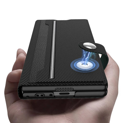 Leather Magnetic Card Slot Phone Case For Samsung Galaxy Z Fold 6