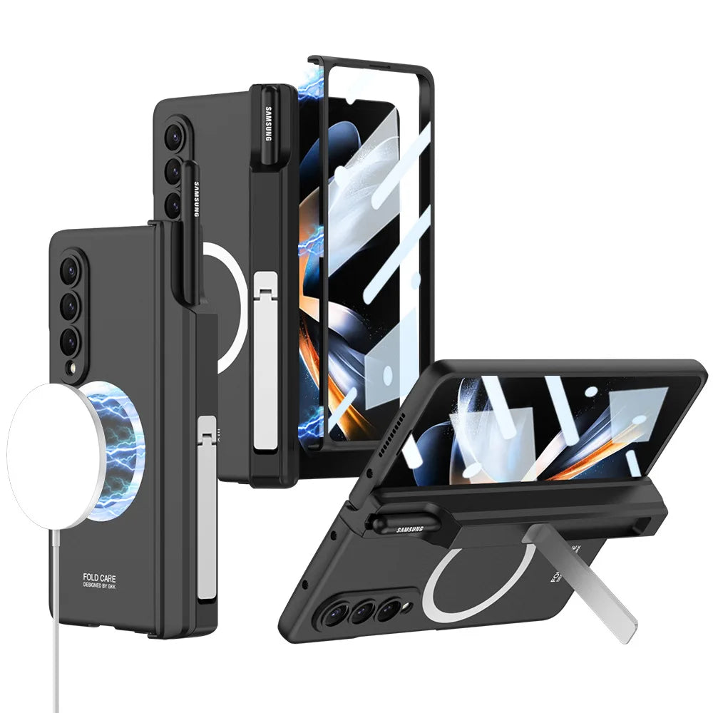 Magnetic Hinge Pen Holder Stand For Samsung Galaxy Z Fold  Series