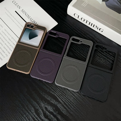 Luxury Carbon Fiber Case For Samsung Galaxy Z Flip Series