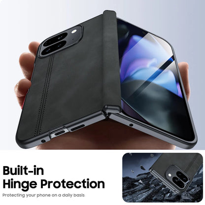 Sheepskin Texture Magnetic Hinge Protective Case For Google Pixel 9 Pro Fold