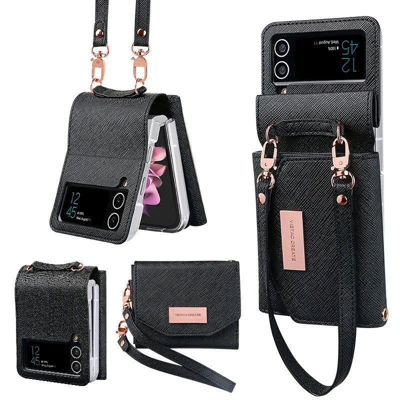 Lanyard Holster Card Case For Samsung Galaxy Z Flip Series