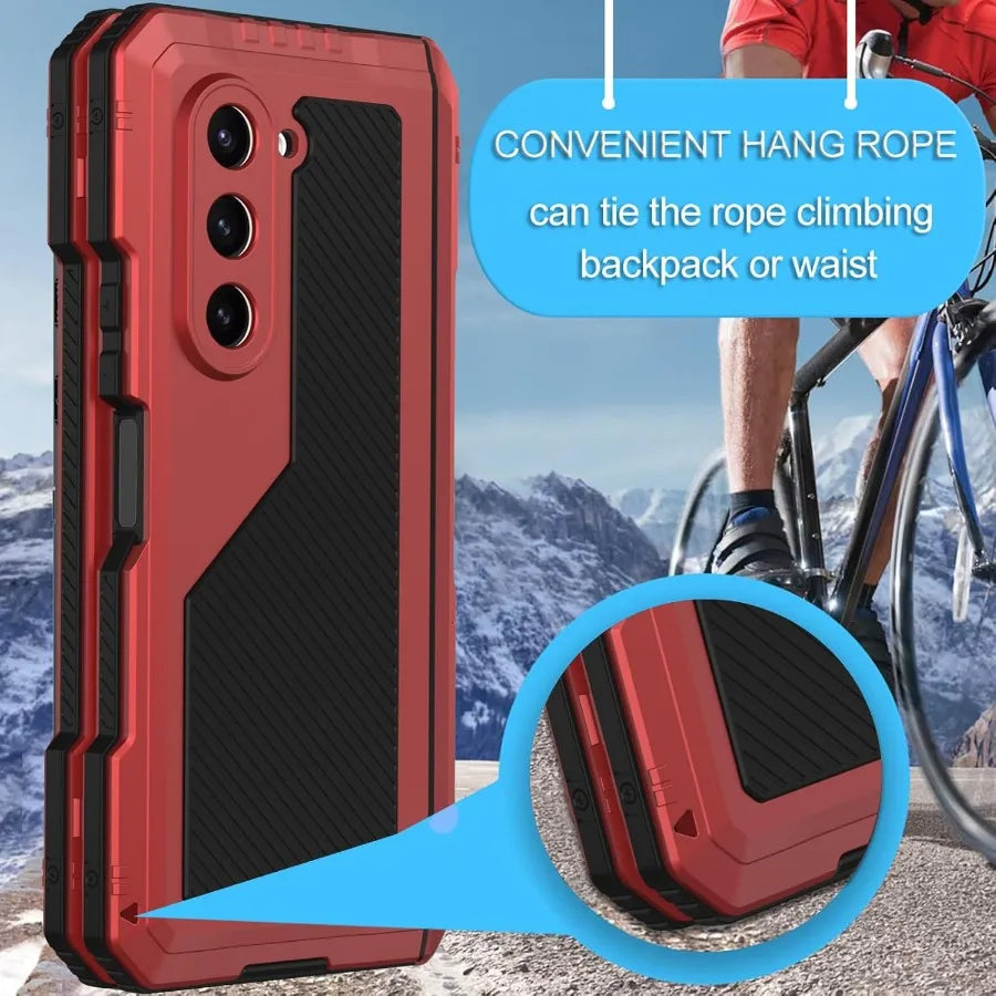 Heavy Duty Metal Phone Case For Samsung Galaxy Z Fold Series