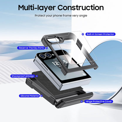 Built-In Screen Protector Shockproof Case For Samsung Galaxy Z Flip 6