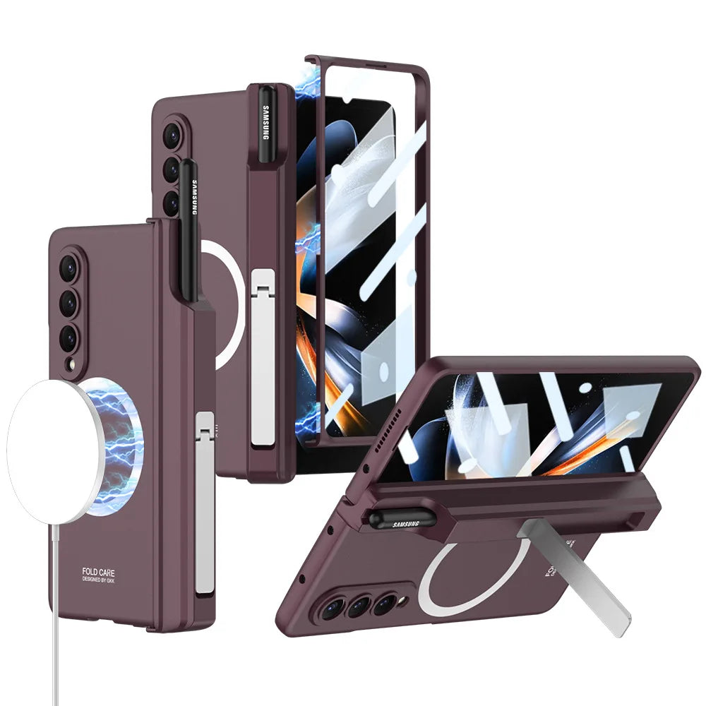 Magnetic Hinge Pen Holder Stand For Samsung Galaxy Z Fold  Series