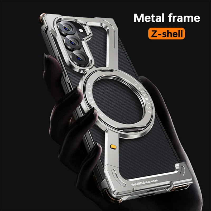 Aluminum Alloy Frame 360° Phone Case For Samsung Galaxy Z Fold Series