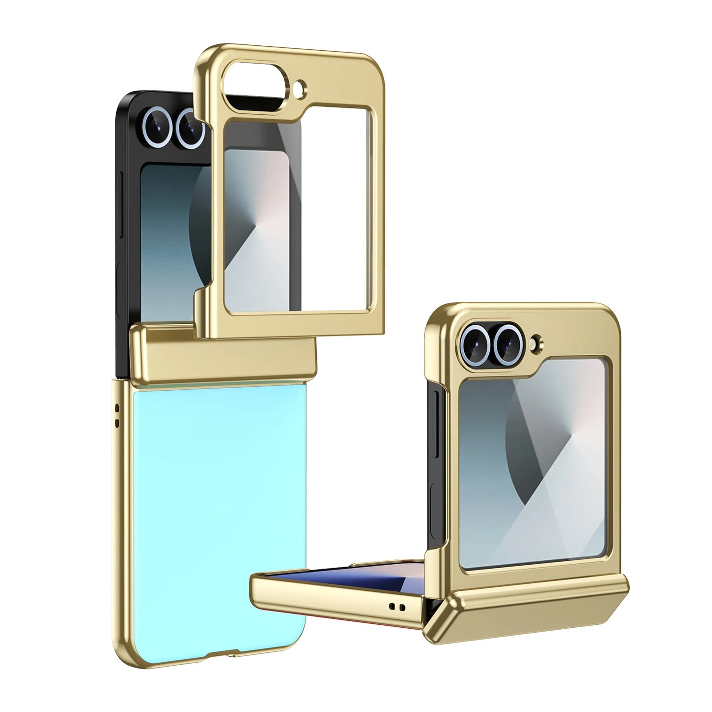 Plating Hinge Protection Case Screen For Samsung Galaxy Z Flip Series