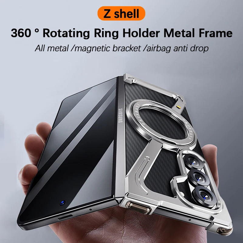 Aluminum Alloy Frame 360° Phone Case For Samsung Galaxy Z Fold Series